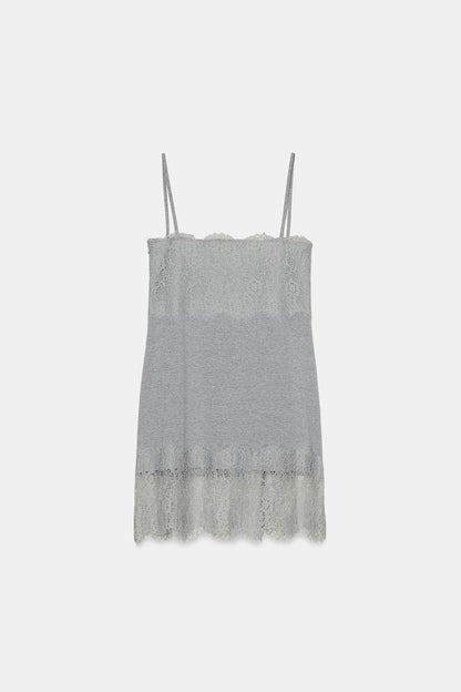 MINI DRESS WITH LACE
