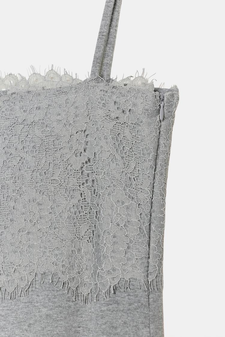 MINI DRESS WITH LACE