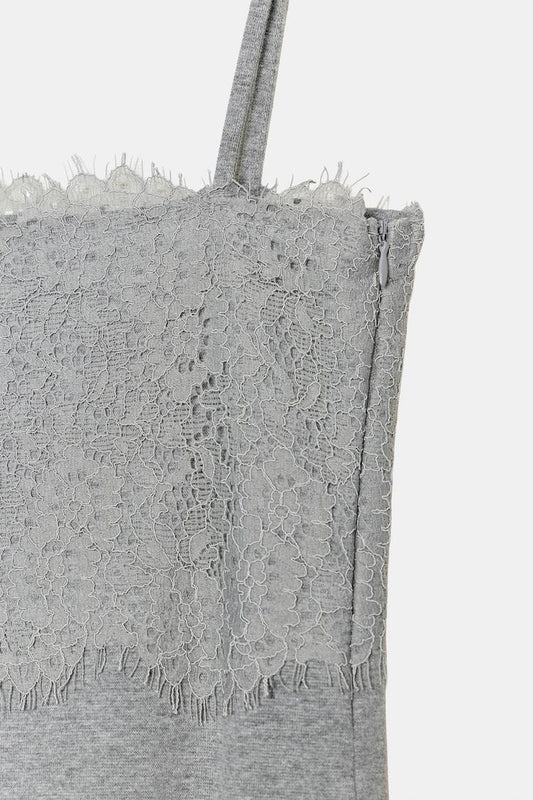 MINI DRESS WITH LACE