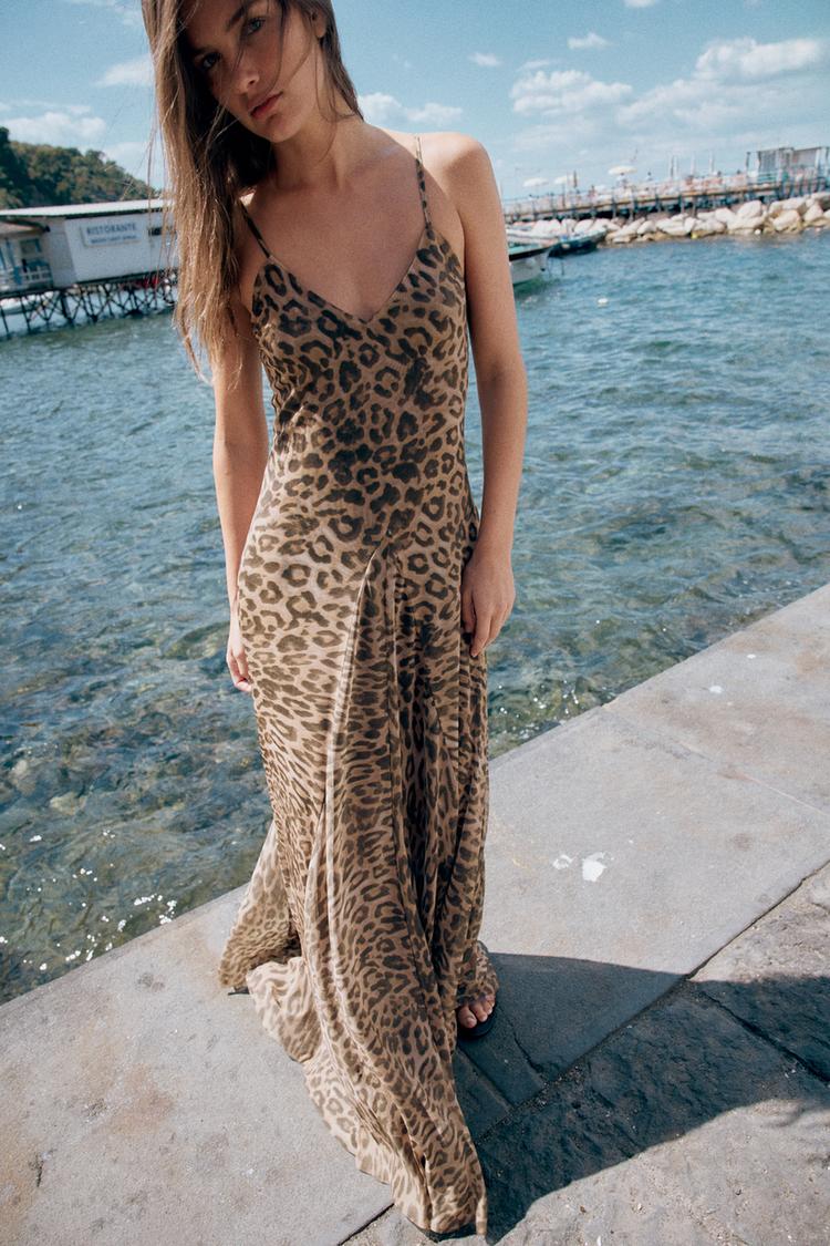 ANIMAL PRINT TULLE DRESS