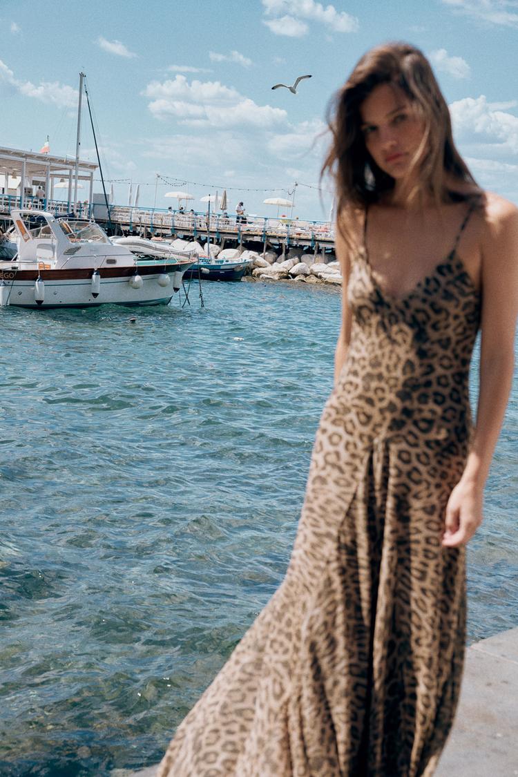 ANIMAL PRINT TULLE DRESS