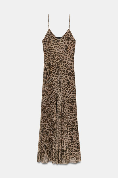 ANIMAL PRINT TULLE DRESS