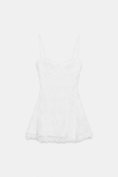SHORT CROCHET DRESS