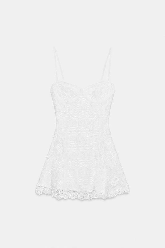 SHORT CROCHET DRESS