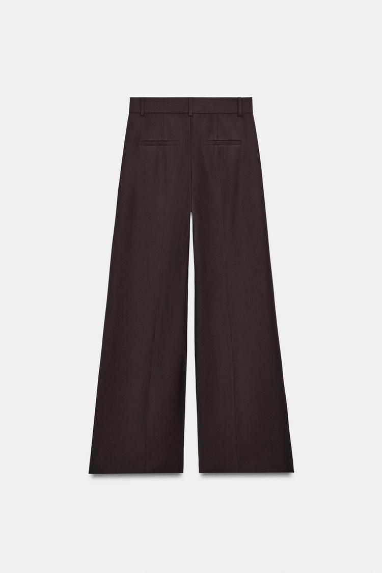 MINIMALIST WIDE-LEG TROUSERS - ZW COLLECTION