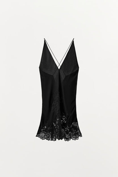 100% VISCOSE EMBROIDERED STRAPPY TOP