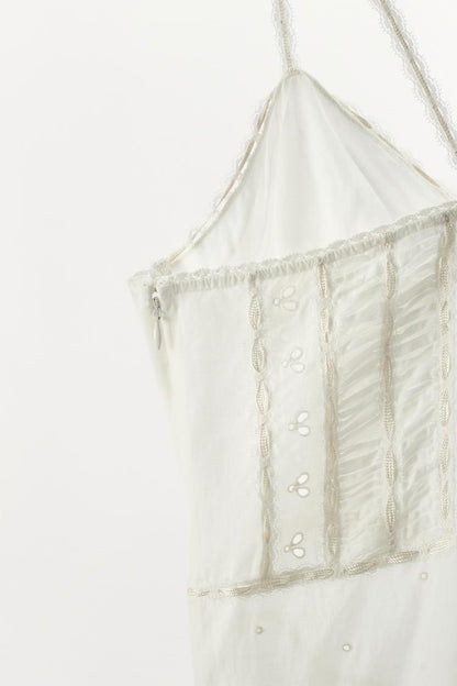 SHORT DRESS WITH TIES AND RUFFLES