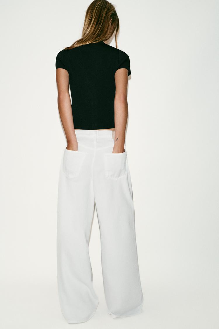 ASYMMETRIC FASTENING KNIT TOP