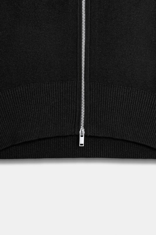SHORT KNIT JACKET WITH ZIP