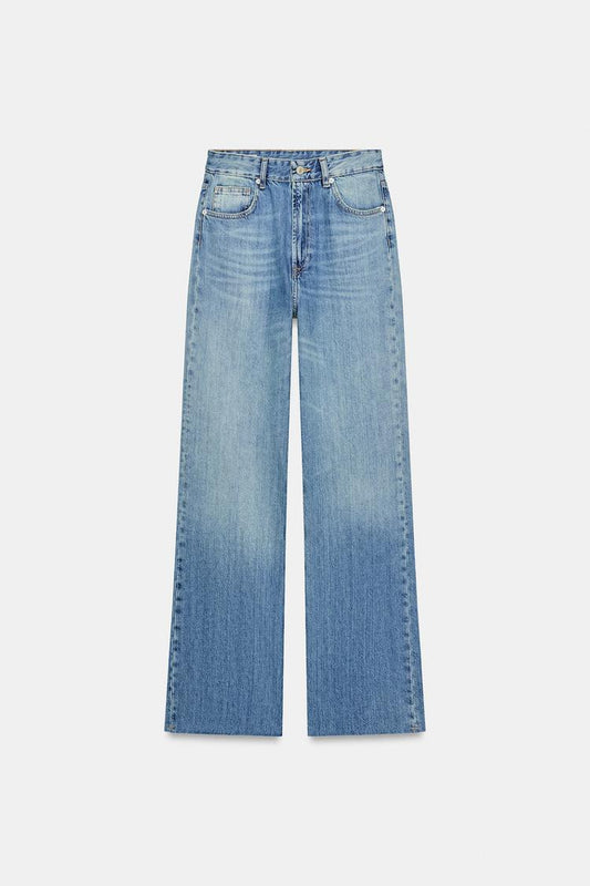 TRF WIDE-LEG HIGH-WAIST JEANS