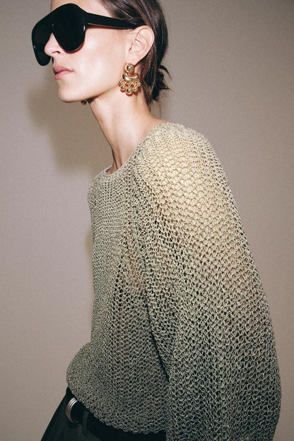 POINTELLE KNIT JUMPER