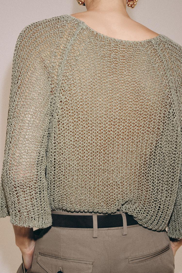 POINTELLE KNIT JUMPER