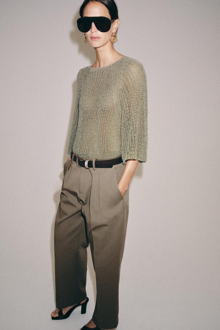 POINTELLE KNIT JUMPER