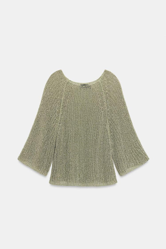 POINTELLE KNIT JUMPER