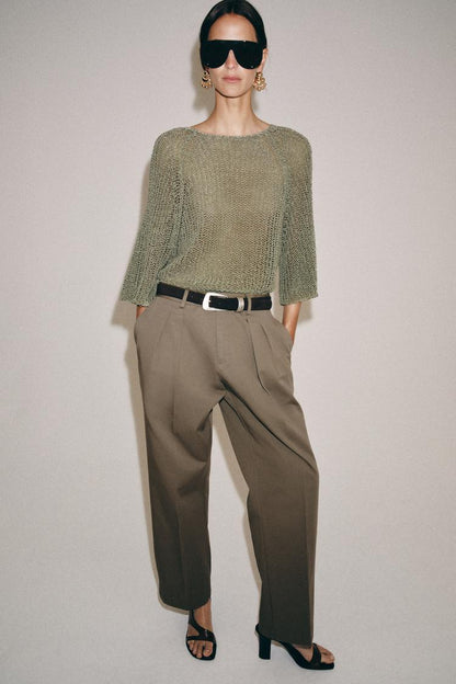 POINTELLE KNIT JUMPER