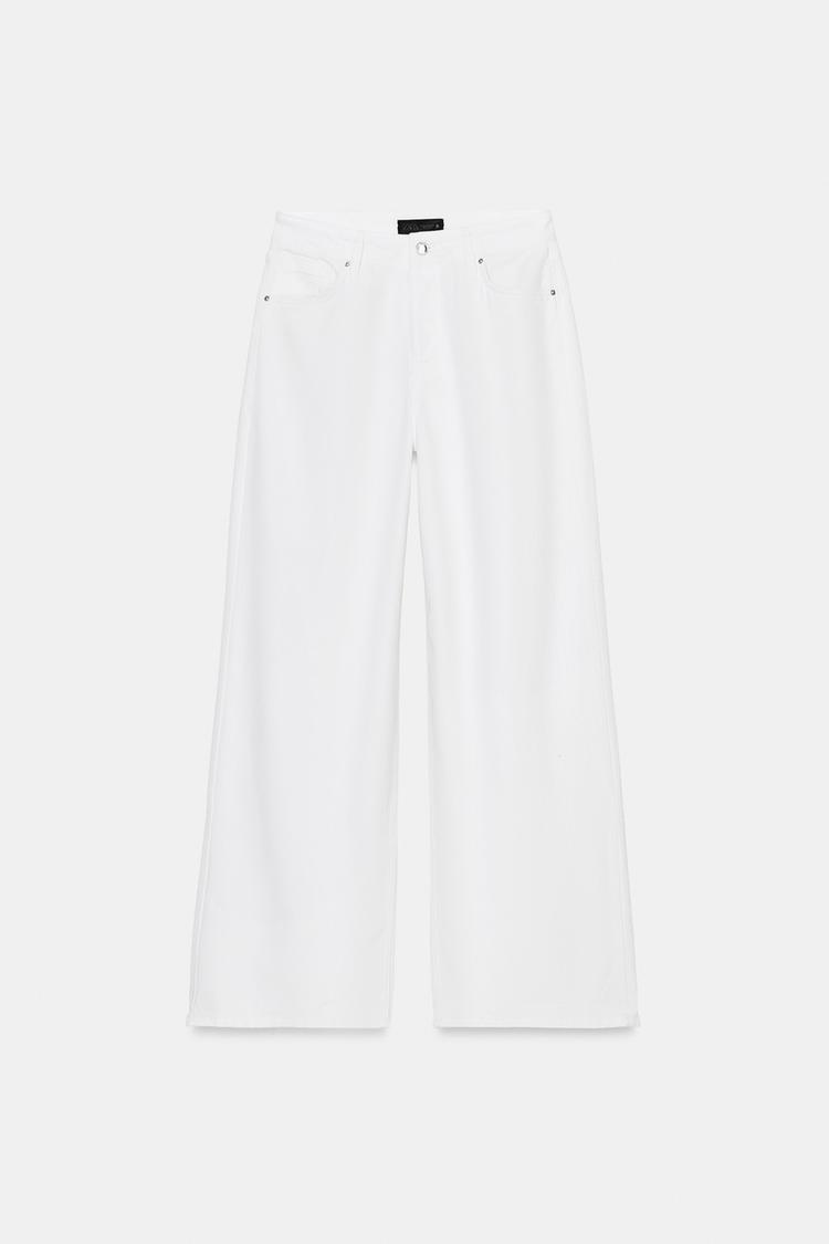 LOOSE WIDE-LEG MID-WAIST JEANS