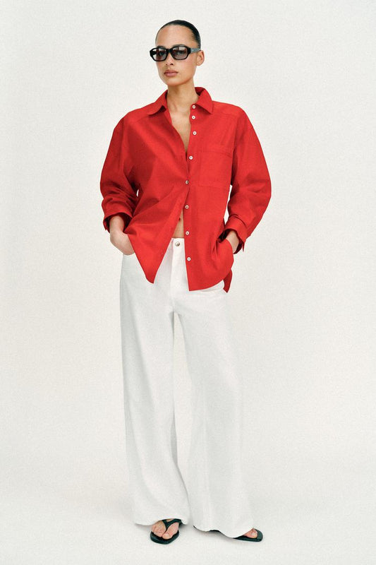 LOOSE WIDE-LEG MID-WAIST JEANS