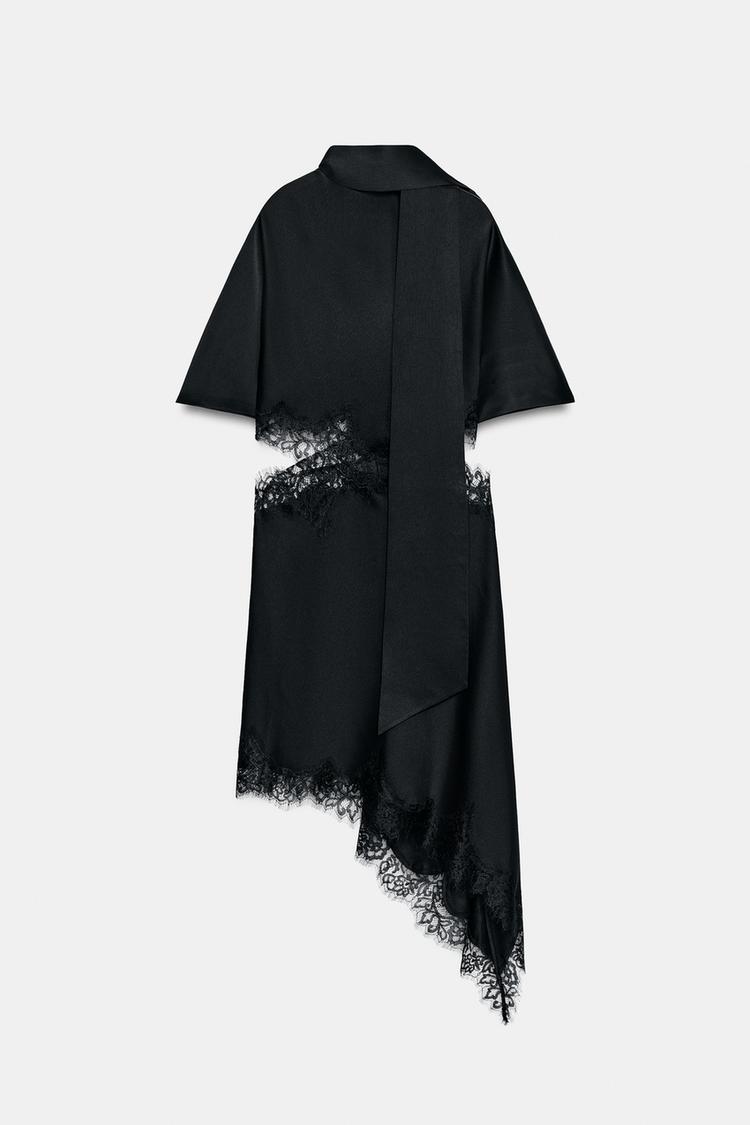 SATIN LACE DRESS