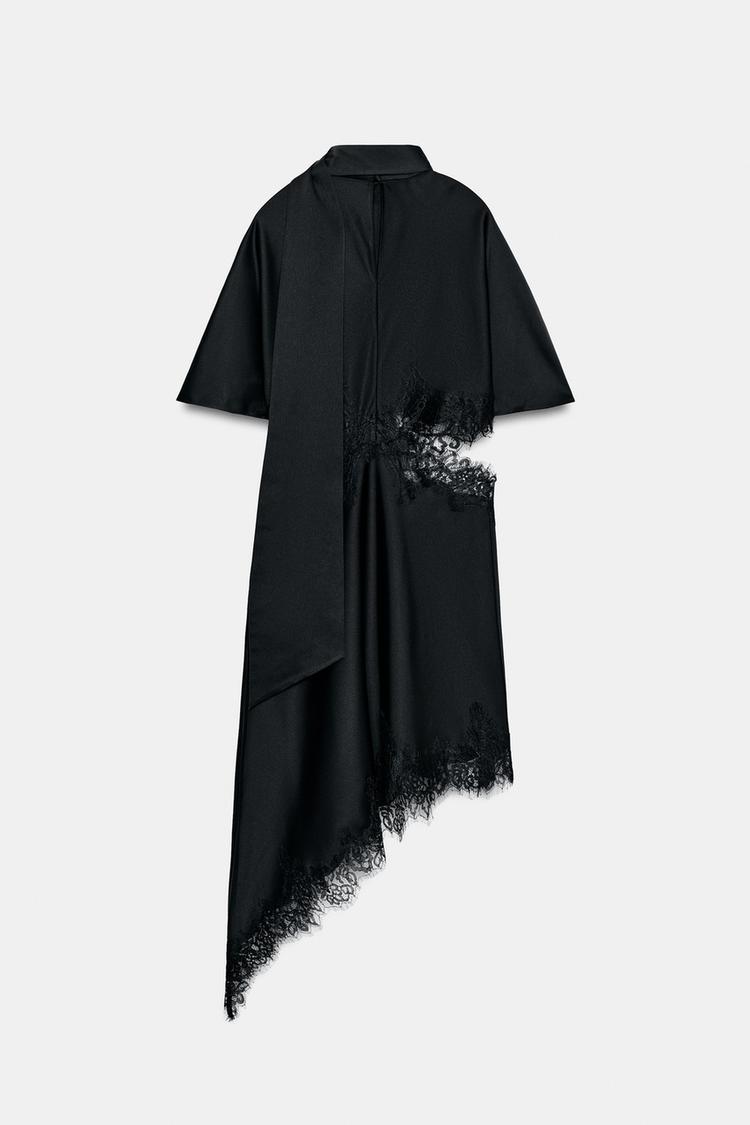 SATIN LACE DRESS