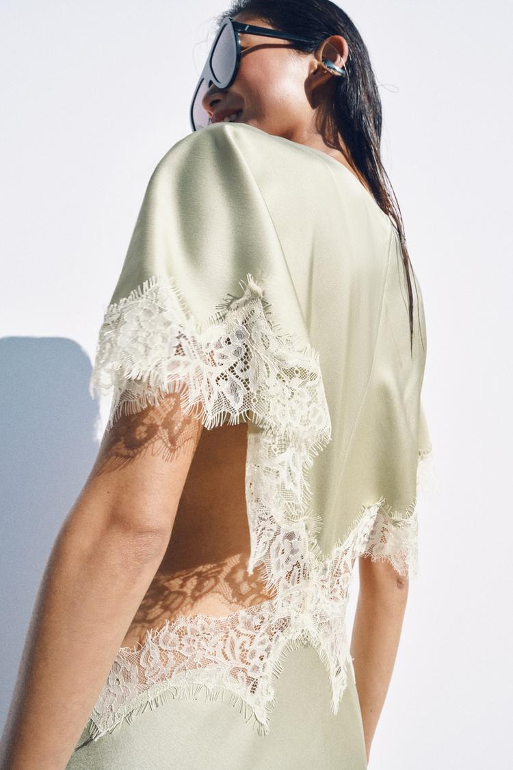 LACE CUT-OUT DRESS