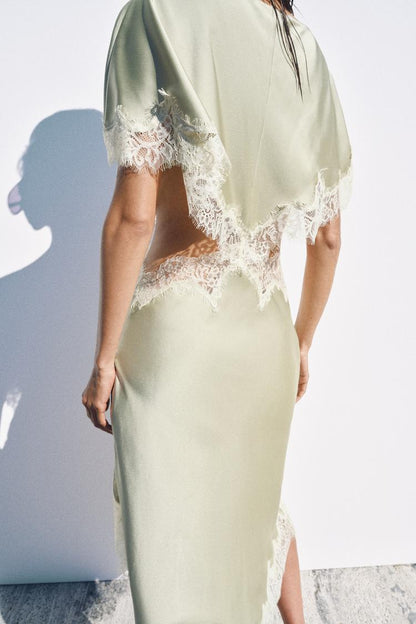 LACE CUT-OUT DRESS
