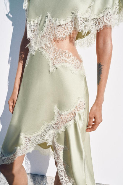 LACE CUT-OUT DRESS