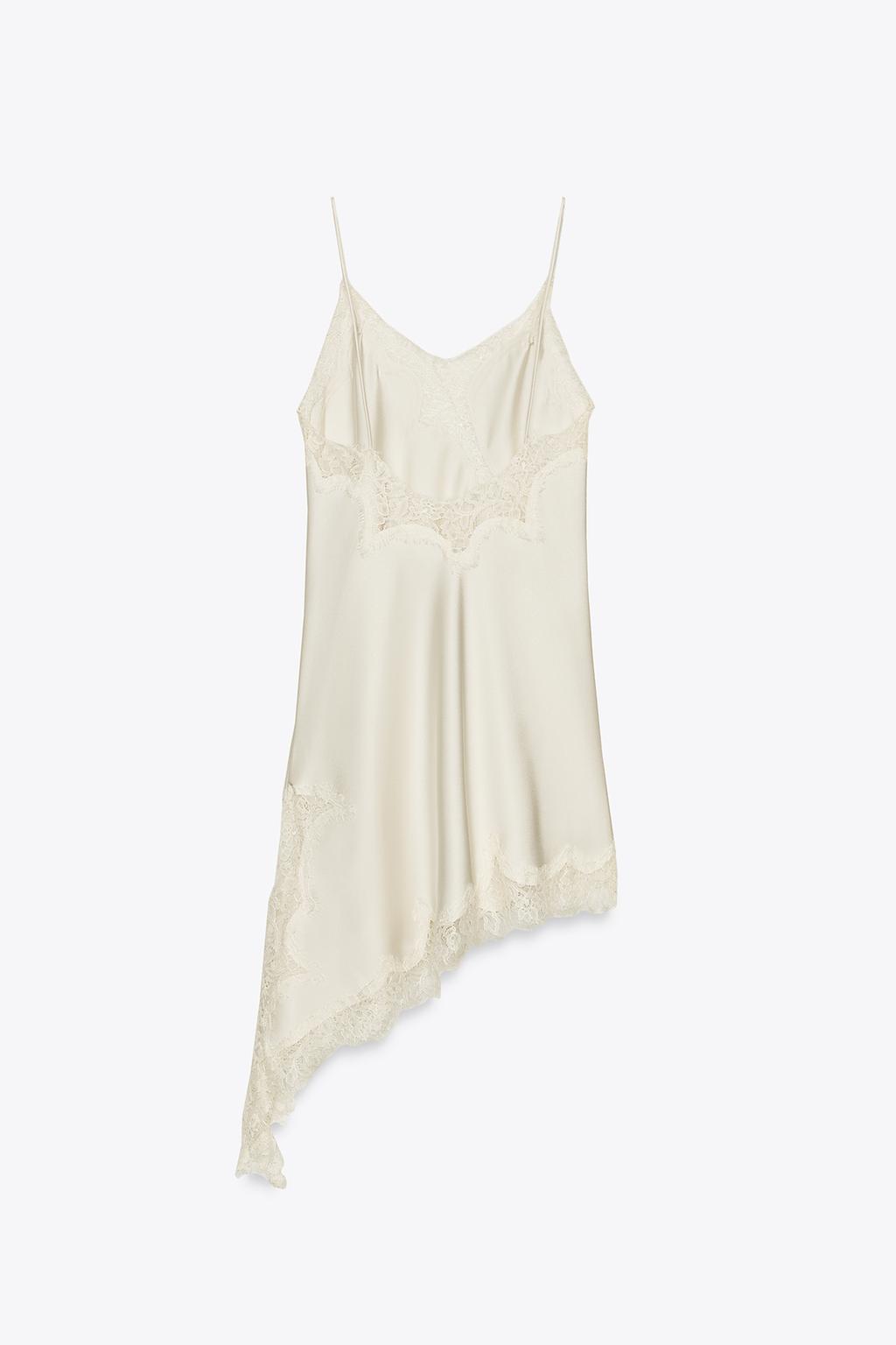 ASYMMETRIC LACE DRESS