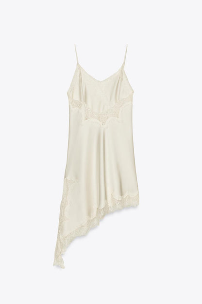 ASYMMETRIC LACE DRESS