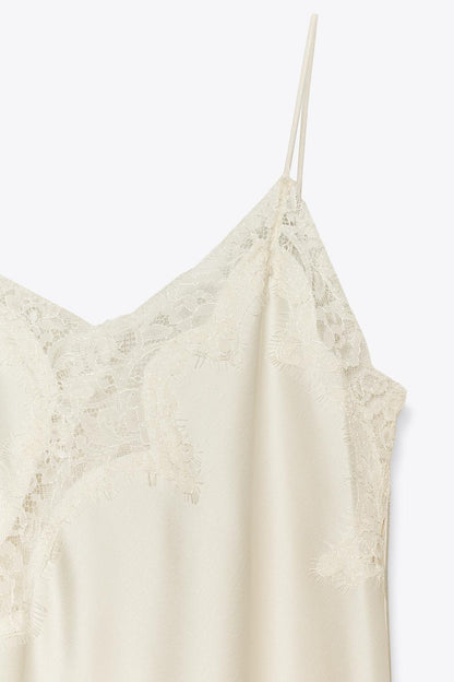 ASYMMETRIC LACE DRESS