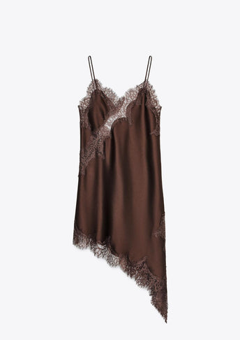 ASYMMETRIC LACE DRESS