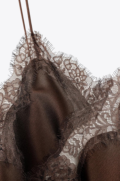 ASYMMETRIC LACE DRESS