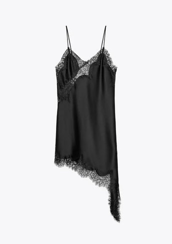 ASYMMETRIC LACE DRESS