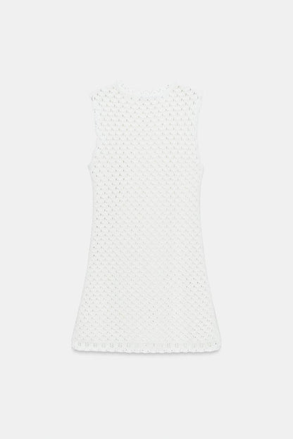 POINTELLE KNIT MINI DRESS