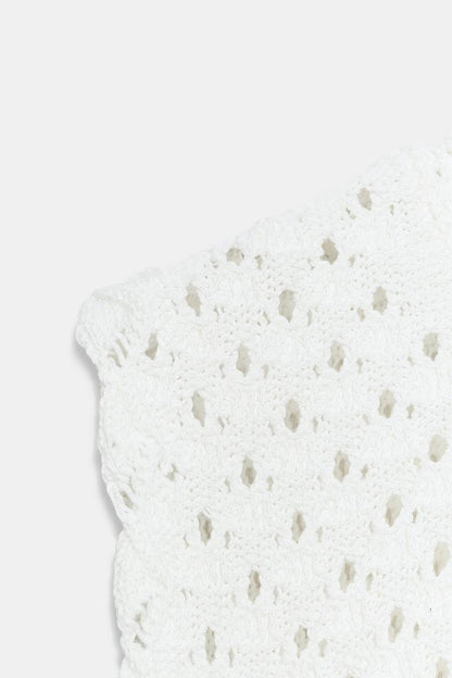 POINTELLE KNIT MINI DRESS
