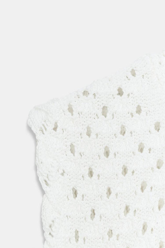 POINTELLE KNIT MINI DRESS