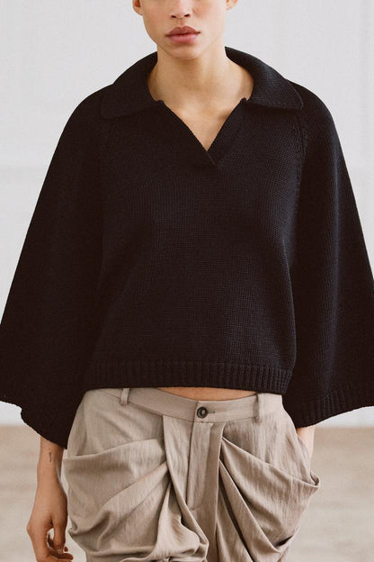 V-NECK KNIT JUMPER