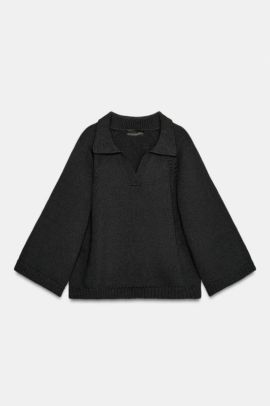 V-NECK KNIT JUMPER