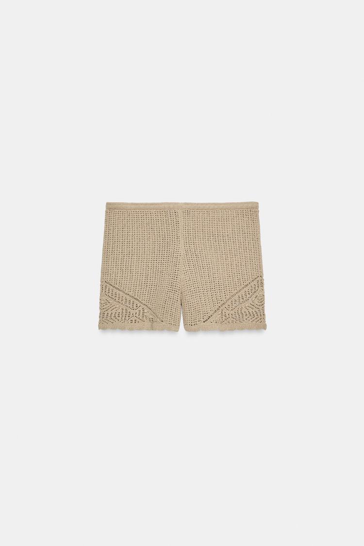 POINTELLE KNIT SHORTS