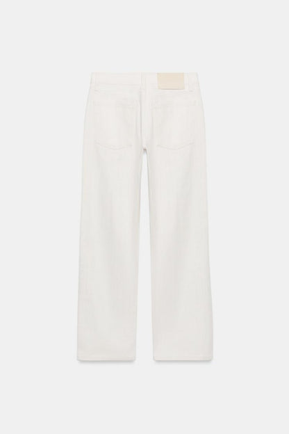 MID-WAIST STRAIGHT LEG JEANS