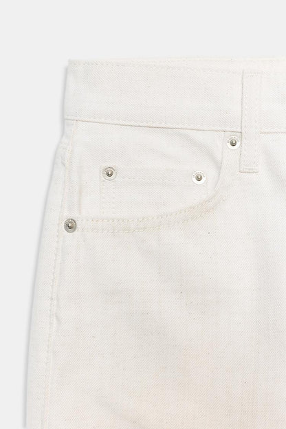 MID-WAIST STRAIGHT LEG JEANS
