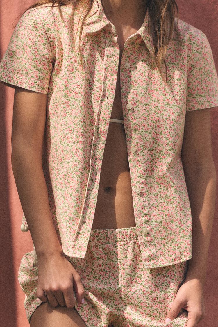 FLORAL SHORT SLEEVE SHIRT