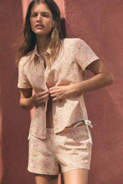 FLORAL SHORT SLEEVE SHIRT