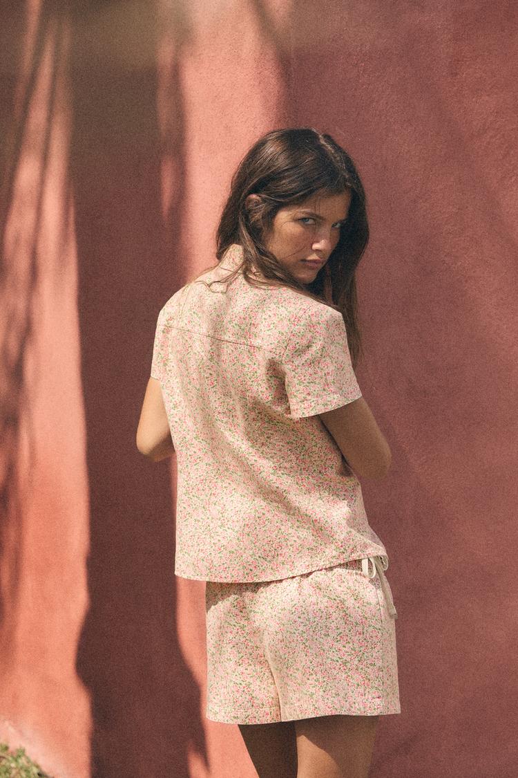 FLORAL SHORT SLEEVE SHIRT