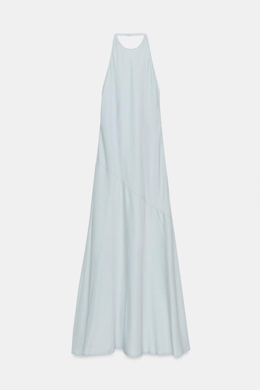 FLOWING HALTER DRESS