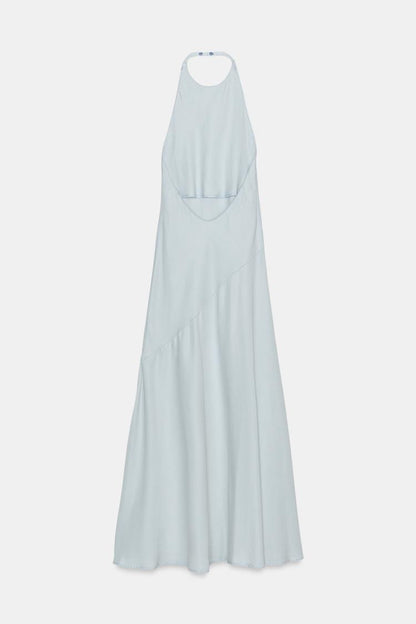 FLOWING HALTER DRESS