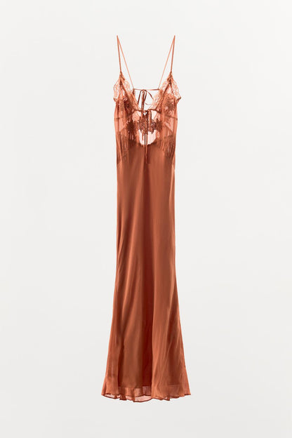 GEORGETTE EMBROIDERED BEADED DRESS