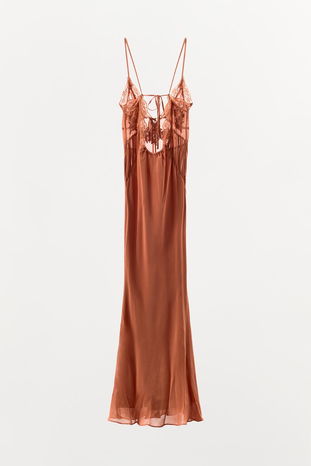 GEORGETTE EMBROIDERED BEADED DRESS