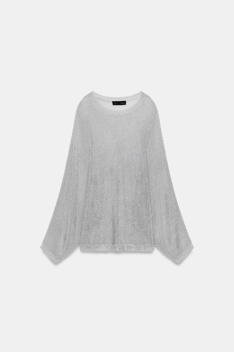 METALLIC THREAD KNIT JUMPER