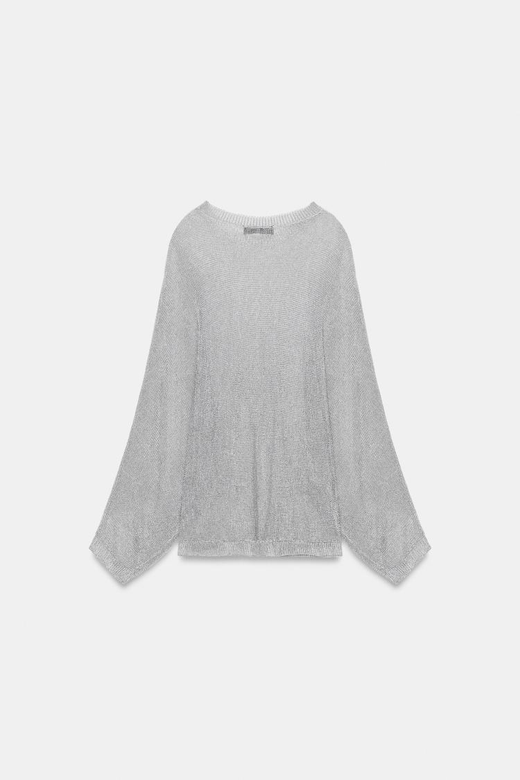 METALLIC THREAD KNIT JUMPER
