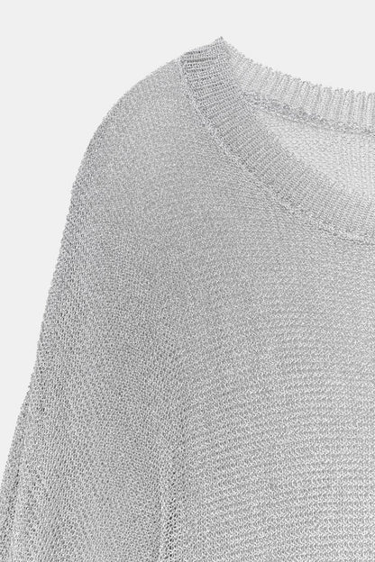 METALLIC THREAD KNIT JUMPER